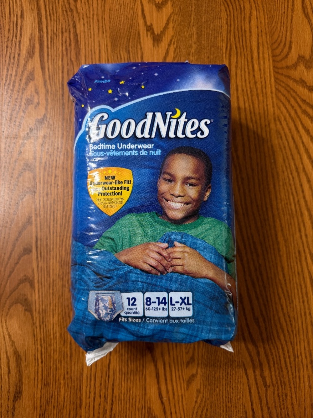 2011 Goodnites Boys L/XL Jumbo 12 Count Bedtime Pull Up Underwear Camo Design